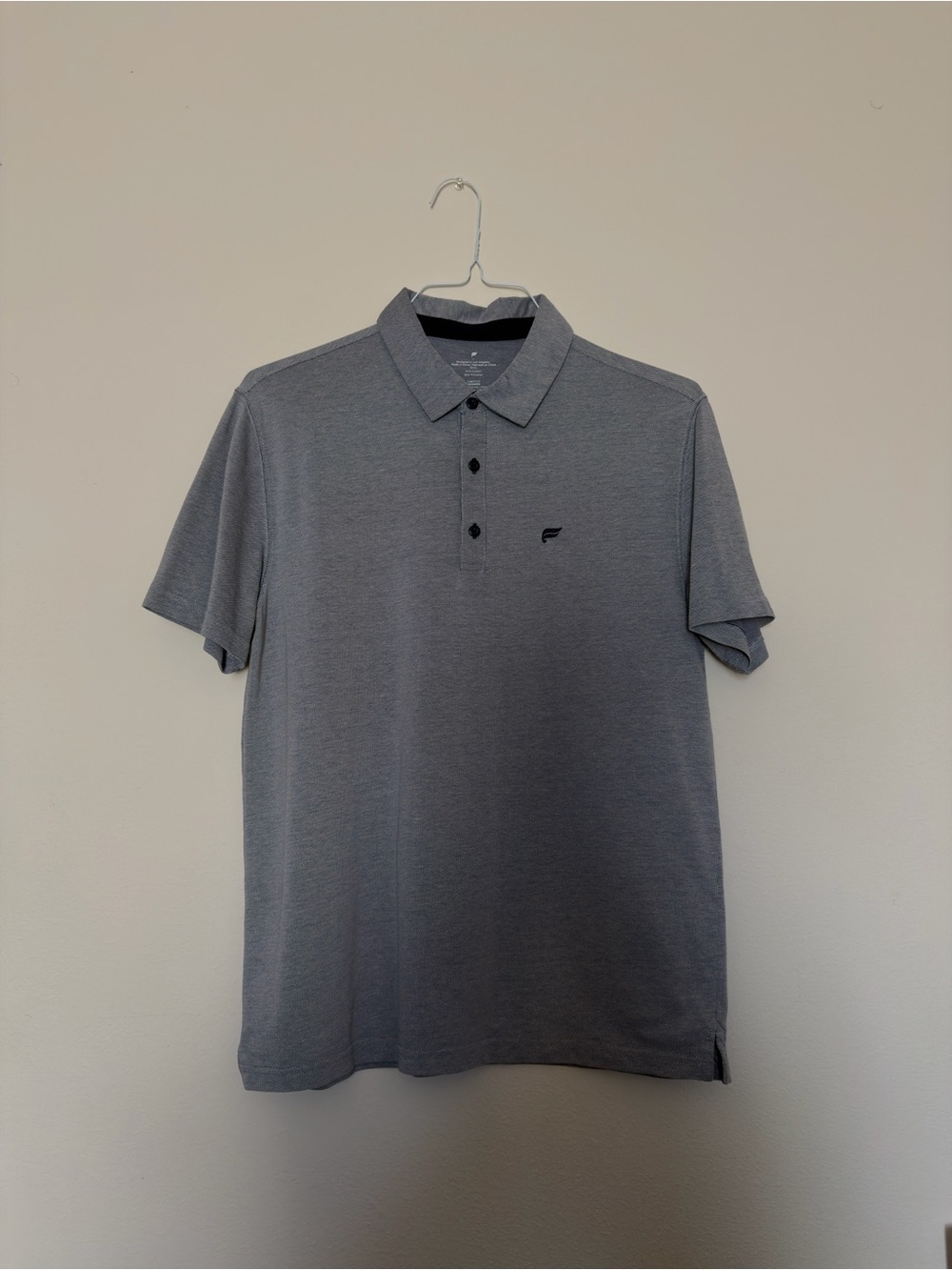 Fabletics Men's Heather Gray Performance Polo